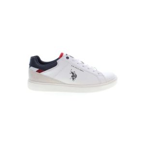 White Polyester Sneaker