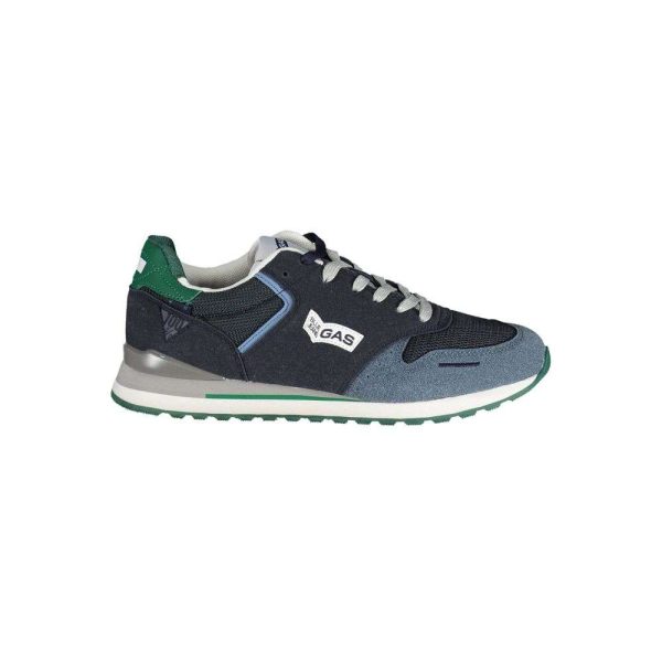 Blue Polyester Sneaker