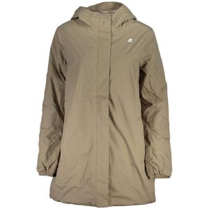 Beige Polyester Jackets & Coat