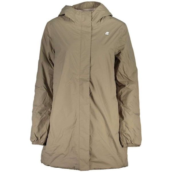 Beige Polyester Jackets & Coat