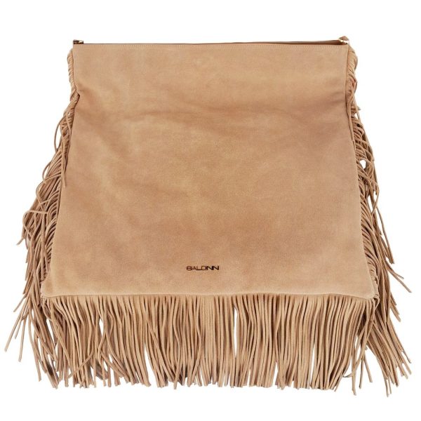 Beige Calfskin Crossbody Bag - Image 2