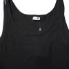 Black Cotton Sleeveless Underwear Tank T-shirt - Image 4