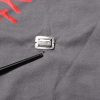 Gray Cotton Coral Print Logo Plaque T-shirt - Image 6