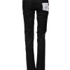 Black Cotton Slim Fit Denim Low Waist Denim Jeans - Image 3