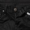 Black Cotton Slim Fit Denim Low Waist Denim Jeans - Image 4