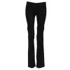 Black Cotton Stretch Flared Bootcut Denim Jeans - Image 5