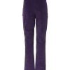 Purple High Waisted Flared Pants - Image 3