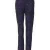 Purple Jacquard High Waisted Pants - Image 2