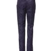 Purple Jacquard High Waisted Pants - Image 3