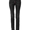 Black Cotton Low Waist Skinny Denim Jeans - Image 2