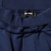 Blue Cotton Mid Waisted Jogger Pants - Image 4