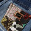 Blue Cotton Tattered High Waist Denim Jeans - Image 5