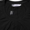 Black Cotton Short Sleeves Round Neck T-shirt - Image 4