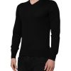 Dark Gray Embroidered Logo Pullover Sweater - Image 3