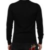 Dark Gray Embroidered Logo Pullover Sweater - Image 4