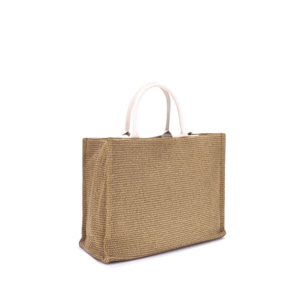Raffia-effect Tote Bag - Image 3