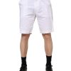 White Chinos Cotton Stretch Casual Shorts - Image 2
