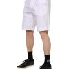White Chinos Cotton Stretch Casual Shorts - Image 3