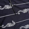 Dark Blue Sea Horse Collared Polo T-shirt - Image 7