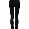 Black Cotton Skinny Mid Waist Denim Jeans - Image 3