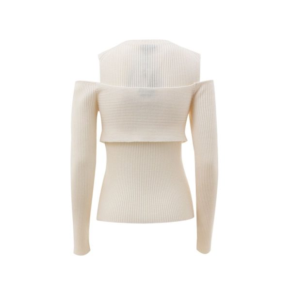 White Wool T-Shirt - Image 2