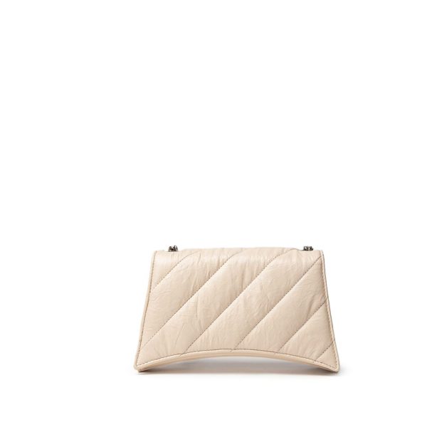 Beige Leather Shoulder Bag - Image 2