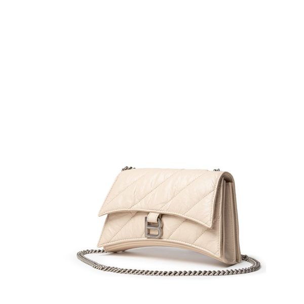 Beige Leather Shoulder Bag - Image 3