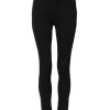 Black Cotton Skinny Mid Waist Denim Jeans - Image 2