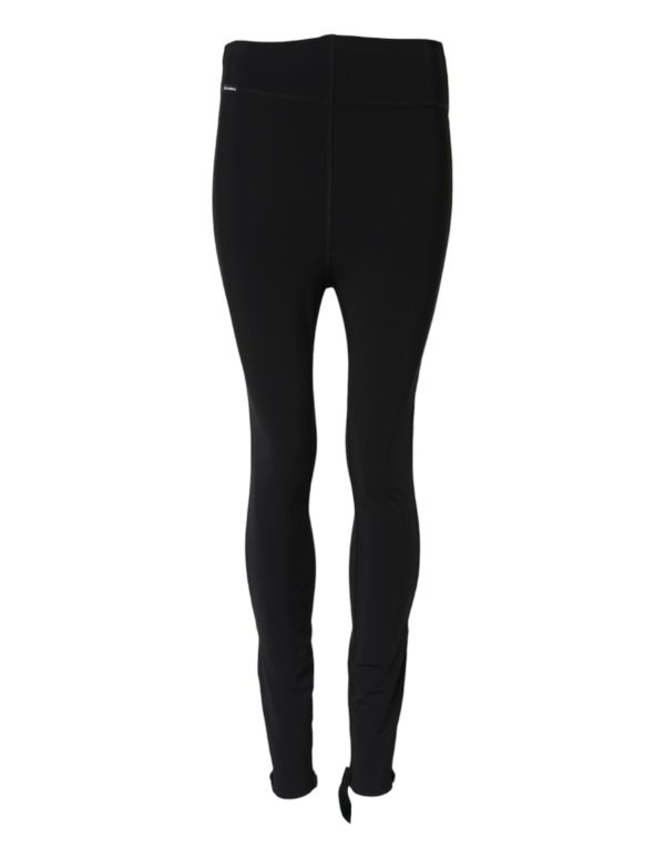 Black High Waisted Leggings Pants - Image 2
