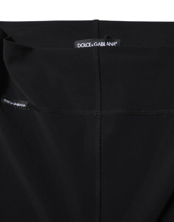 Black High Waisted Leggings Pants - Image 4