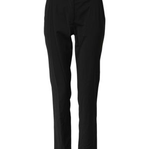 Black STAFF Mid Waist Tapered Pants