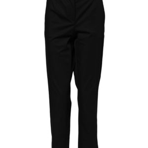 Black Cotton High Waist Formal Pants