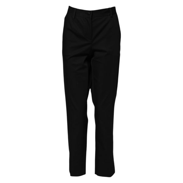 Black Cotton High Waist Formal Pants - Image 5