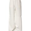 White Viscose Wide Leg Pull On Pants - Image 2