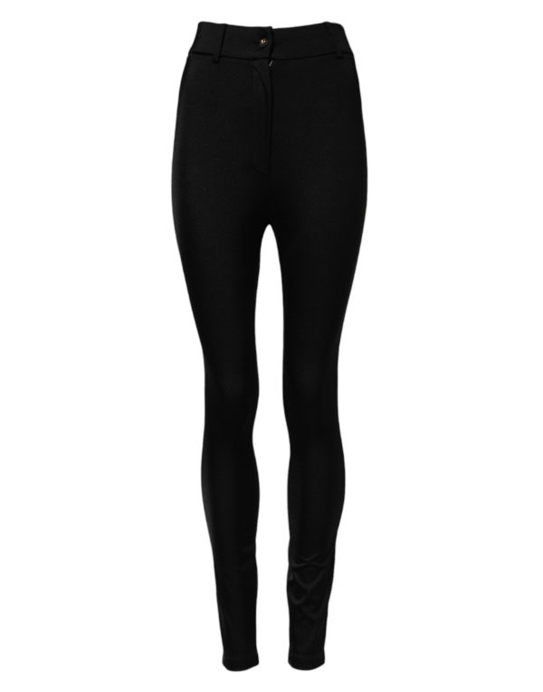 Black High Waisted Skinny Leggings Pants