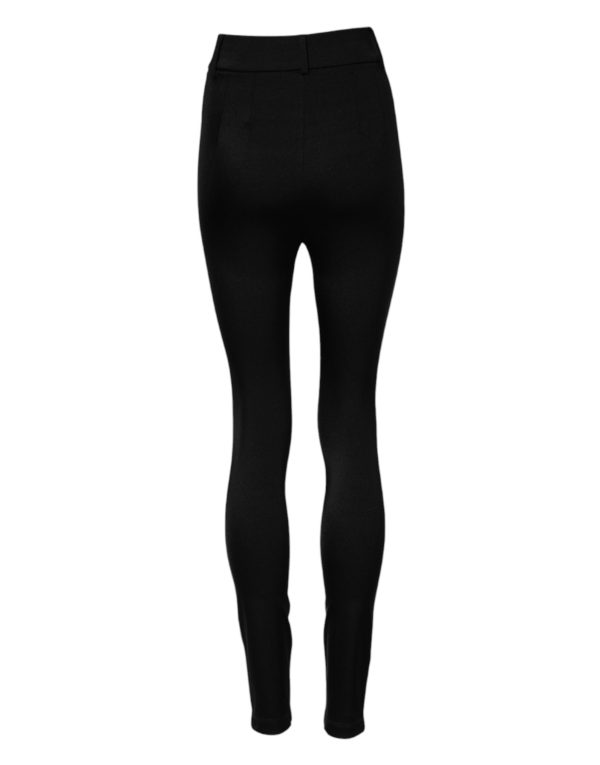 Black High Waisted Skinny Leggings Pants - Image 3