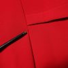 Red Above Knee Long Sleeves Sheath Dress - Image 7