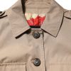 Beige Cotton Button Up Fitted Cropped Jacket - Image 4