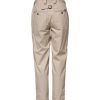 Beige Cotton High Waisted Pants - Image 3