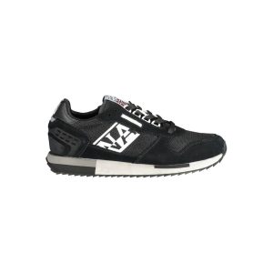 Black Polyester Sneaker
