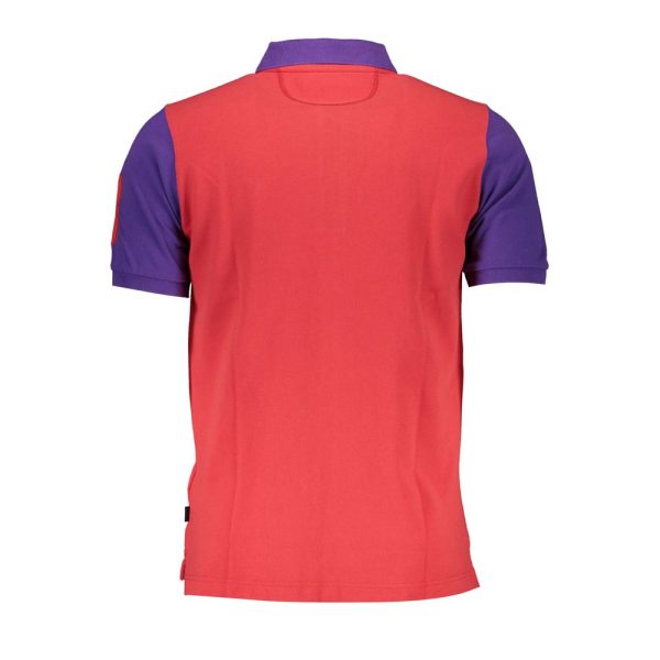 Red Cotton Polo Shirt - Image 2