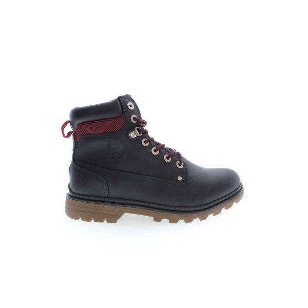 Blue Polyester Boot
