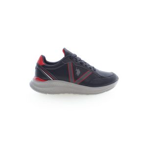 Blue Polyester Sneaker