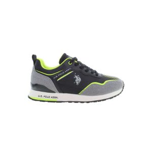 Black Polyester Sneaker