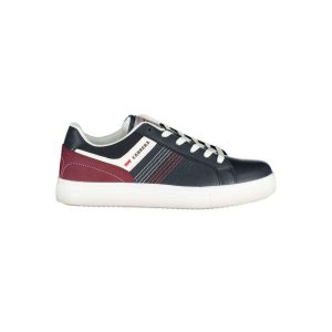 Blue Polyester Sneaker