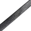 Black Leather Square Metal Buckle Cintura Belt - Image 5
