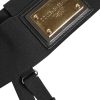 Black Leather Logo Wide Waist Belt Suspender - Image 4