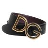 Black Brown Calfskin Leather Reversible Belt - Image 5