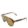 Brown Acetate Round Leopard Print Eyewear Sunglasses - Image 3