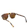 Brown Acetate Round Leopard Print Eyewear Sunglasses - Image 5